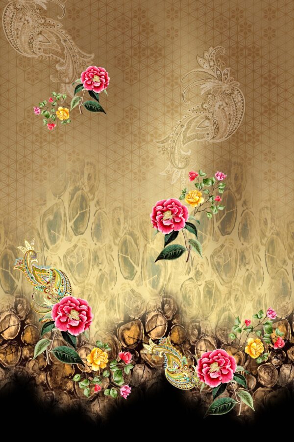Atmospheric Camellia & Geological Texture Study- Layer File