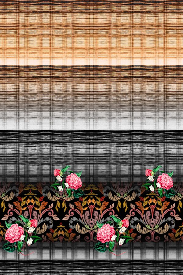 Atmospheric Camellia & Woven Plaid Study- Layer File
