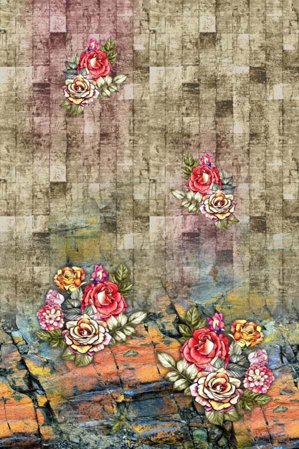 Atmospheric Rose & Geological Strata Study- Layer File