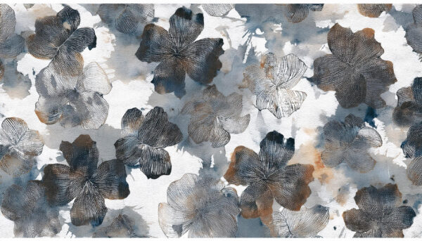 Slate & Copper Floral Drift