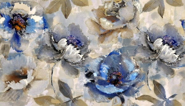 Ultramarine & Ash Stippled Bloom