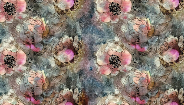 Blush & Graphite Etched Anemone