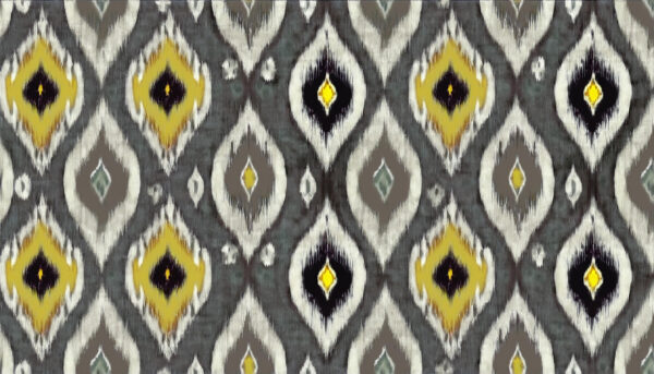 Citron & Ash Ikat Ogee