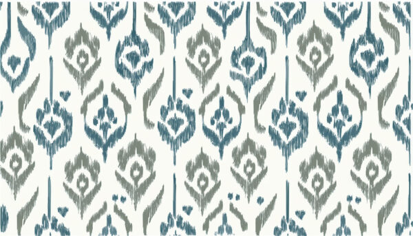 Slate & Sage Ikat Bloom-Drop