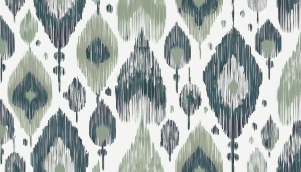 Slate & Sage Ikat Spear-Drop