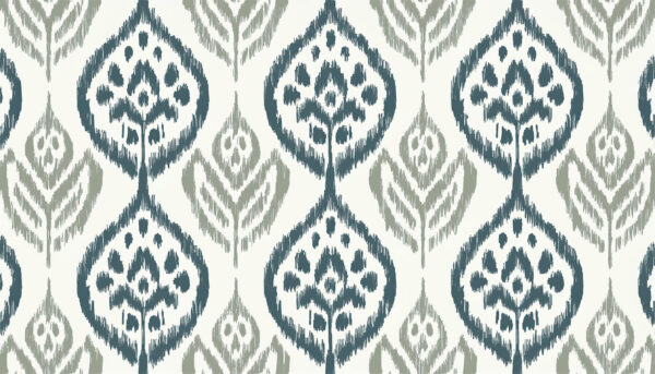 Slate & Sage Ikat Floral Totem