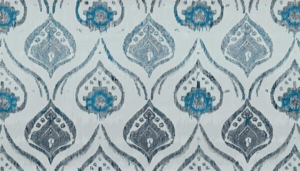 Slate & Azure Ikat Floral Totem