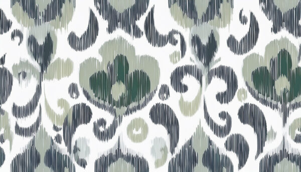 Slate & Sage Ikat Paisley Totem