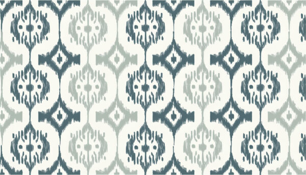 Slate & Sage Ikat Ogee Mosaic