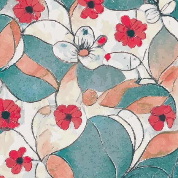 Ruby & Sage Botanical Mural