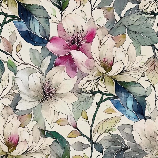 Magnolia & Slate Botanical Composition