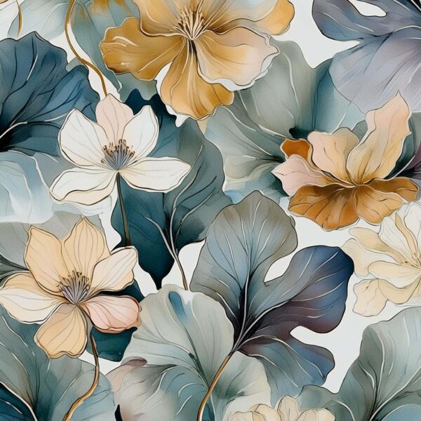 Ochre & Slate Botanical Study