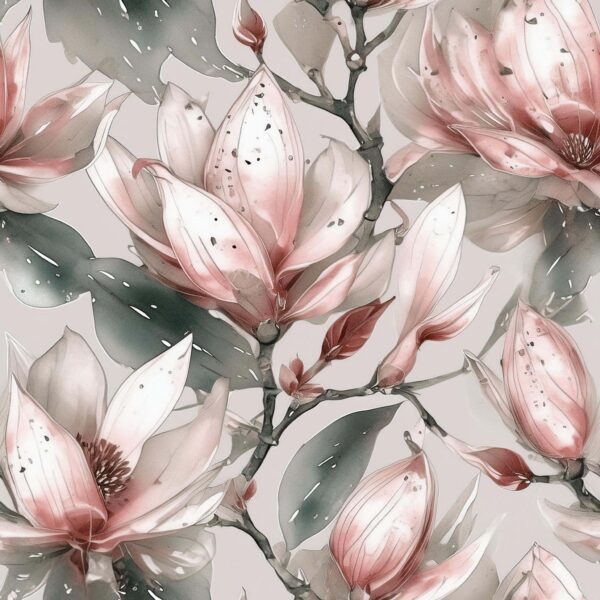 Magnolia & Slate Botanical Composition