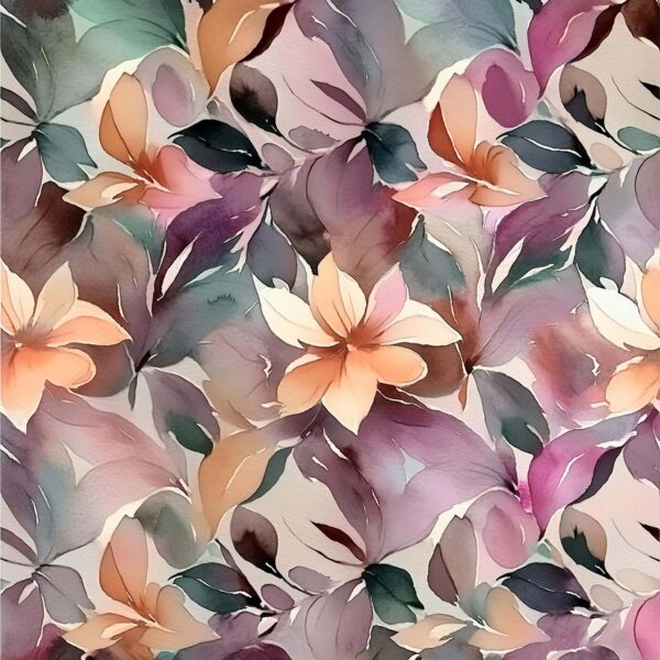 Amethyst & Apricot Botanical Study