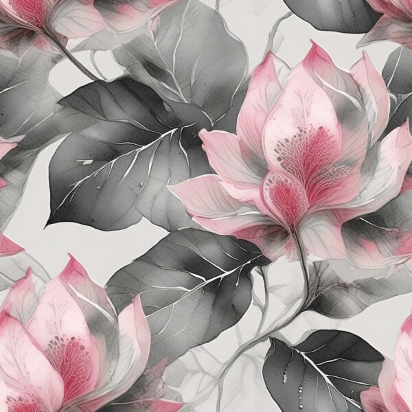 Rose & Slate Foliage Study