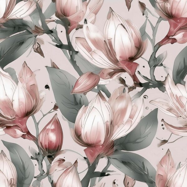 Lotus & Graphite Botanical Study