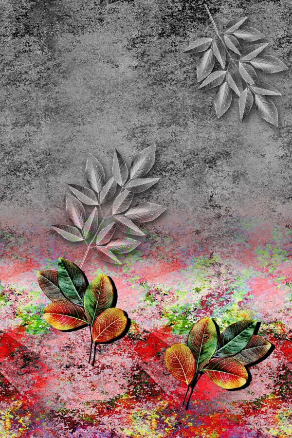Modern Leaf & Tectonic Texture Study- Layer File
