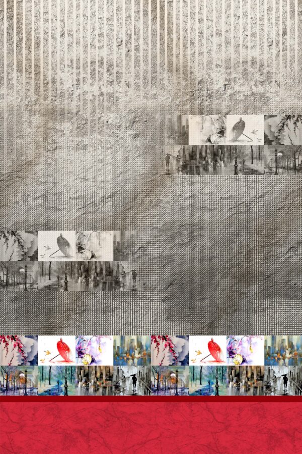 Modern Urban Mosaic & Weathered Linen Study- Layer File