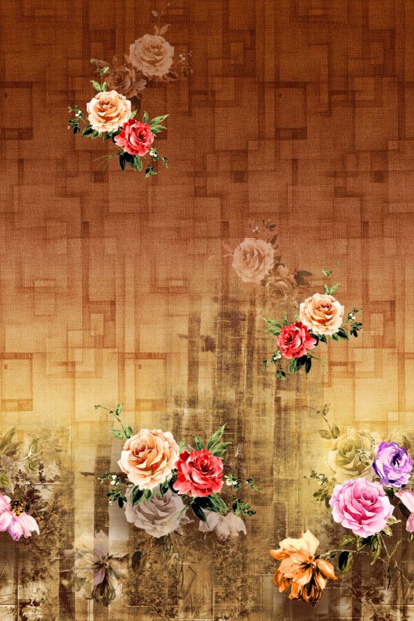 Atmospheric Rose & Geometric Textile Study- Layer File