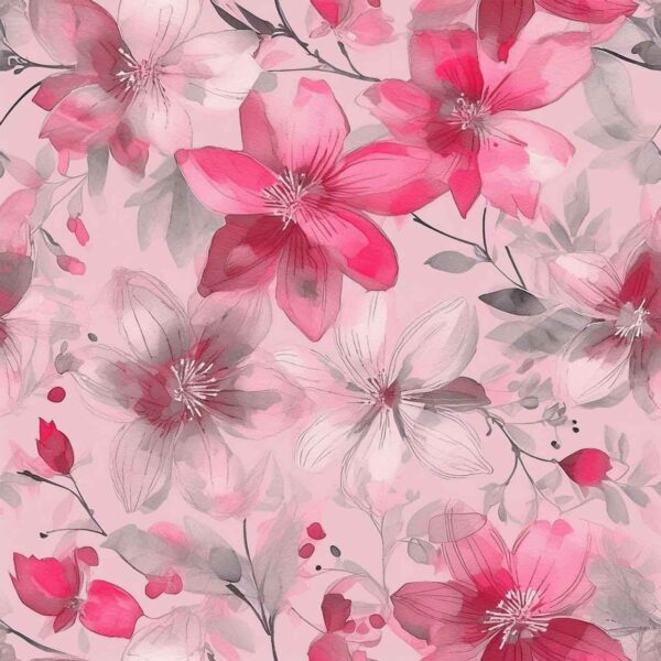 Watercolor Petal-Bleed