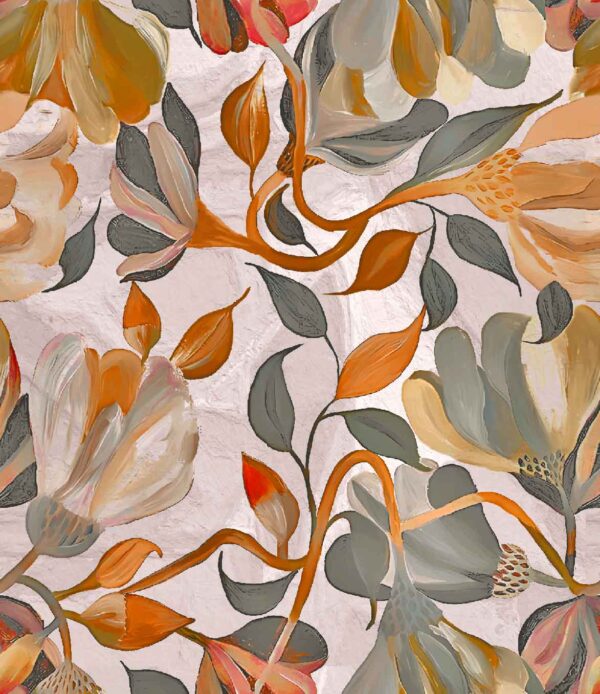 Impasto-Floral Topographical