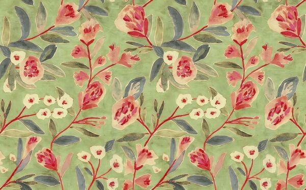 Sage-Mist Gouache Botanical