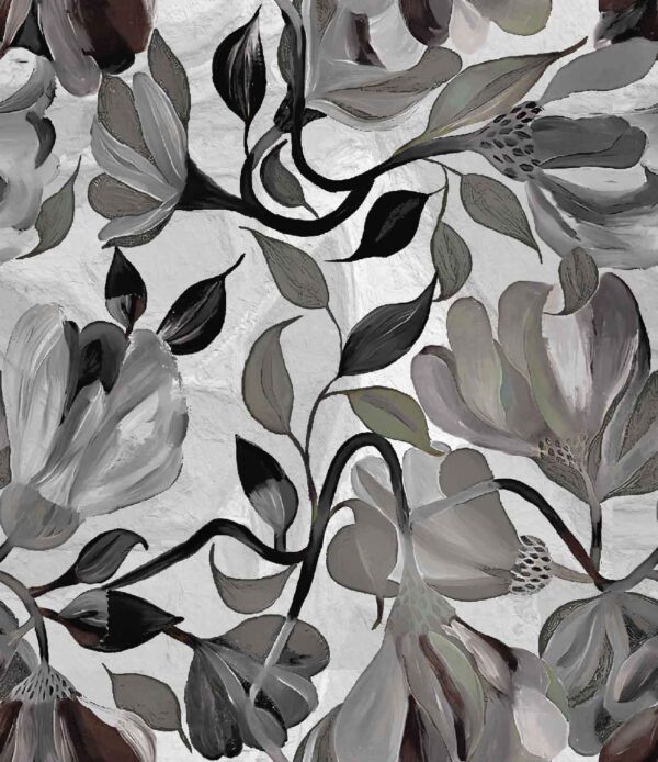 Monochromatic Impasto-Floral