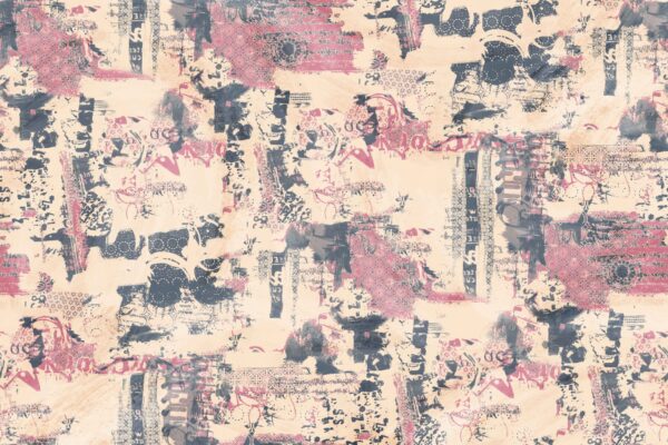 Terracotta Distressed Media Collage