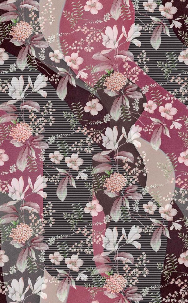 Modernist Geometric-Wave & Romantic Floral
