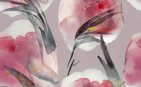 Crimson-Quartz Gilded Wash