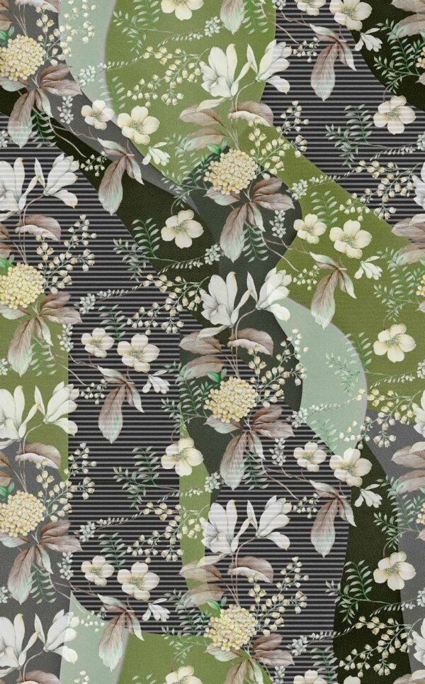 Modernist Botanical & Kinetic-Stripe
