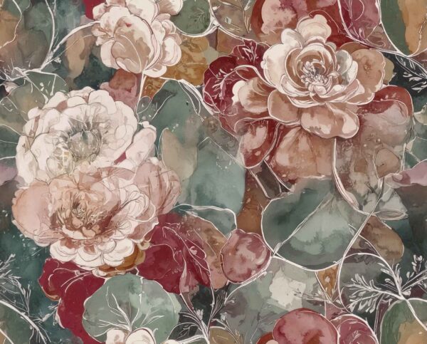 Terracotta-Rose Aqueous Botanical