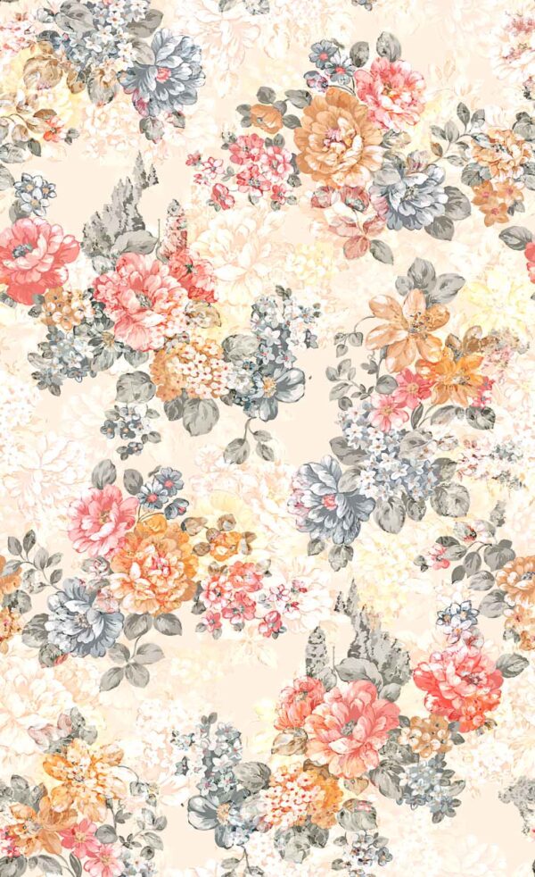 Romantic Chintz-Revival Botanical