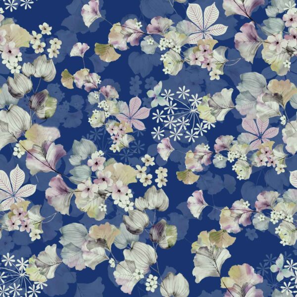 Luminous Navy Ginko-Botanical