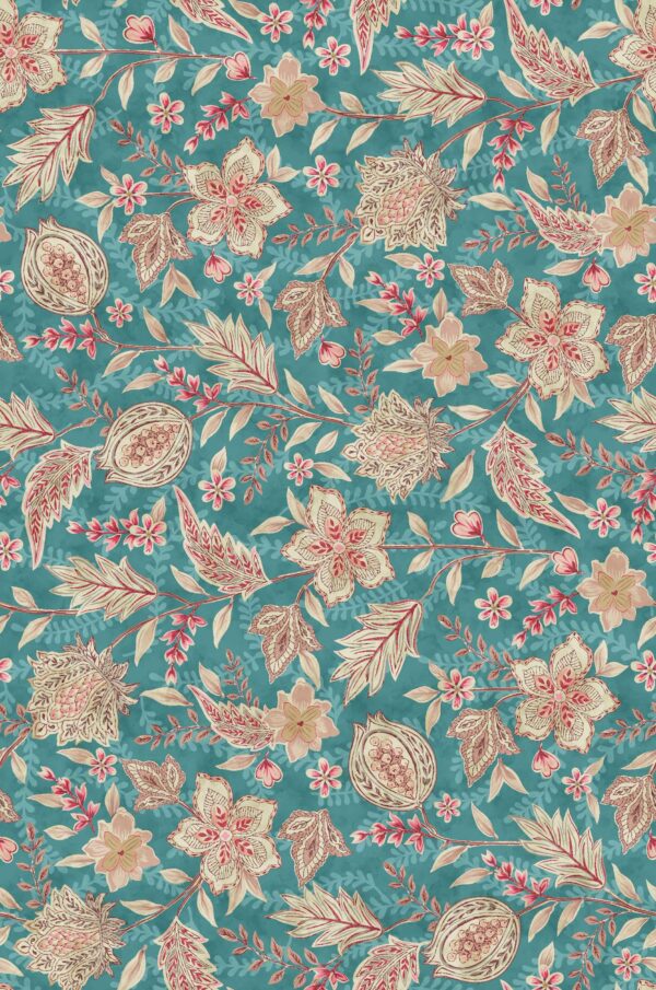 Teal-Mineral Heritage Pomegranate