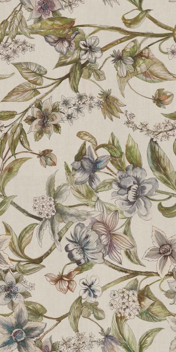 Linen-Ground Illustrative Flora