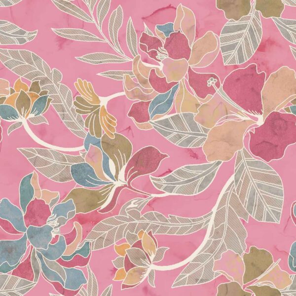 Luminous Rose Watercolor-Mosaic