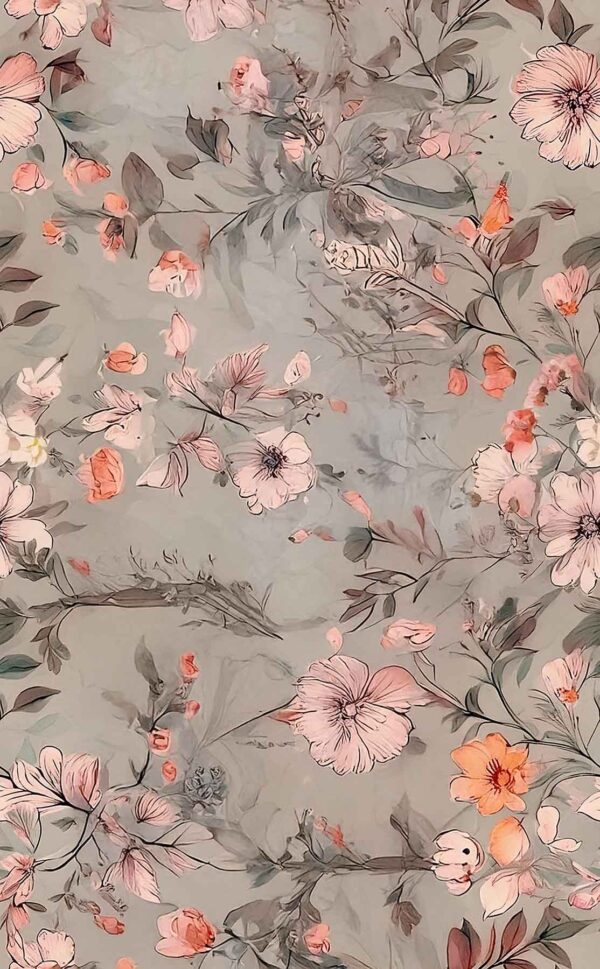 Dusty-Sage Etched Botanical