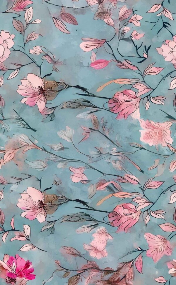 Glacial Teal & Blush Etching