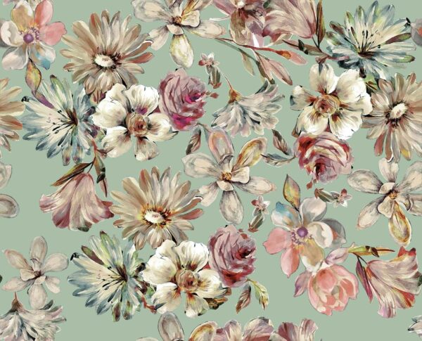 Sage-Mineral Impressionist Botanical