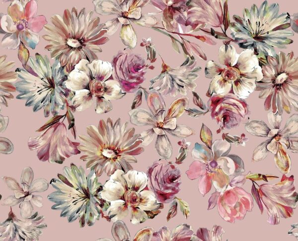 Rose-Quartz Impressionist Botanical