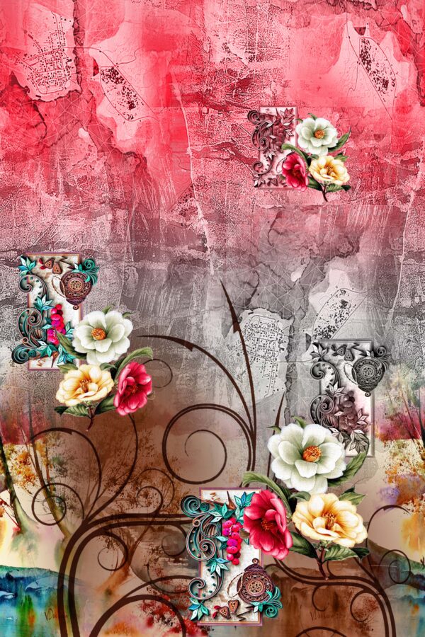 Atmospheric Camellia & Cartographic Filigree Study Layer File