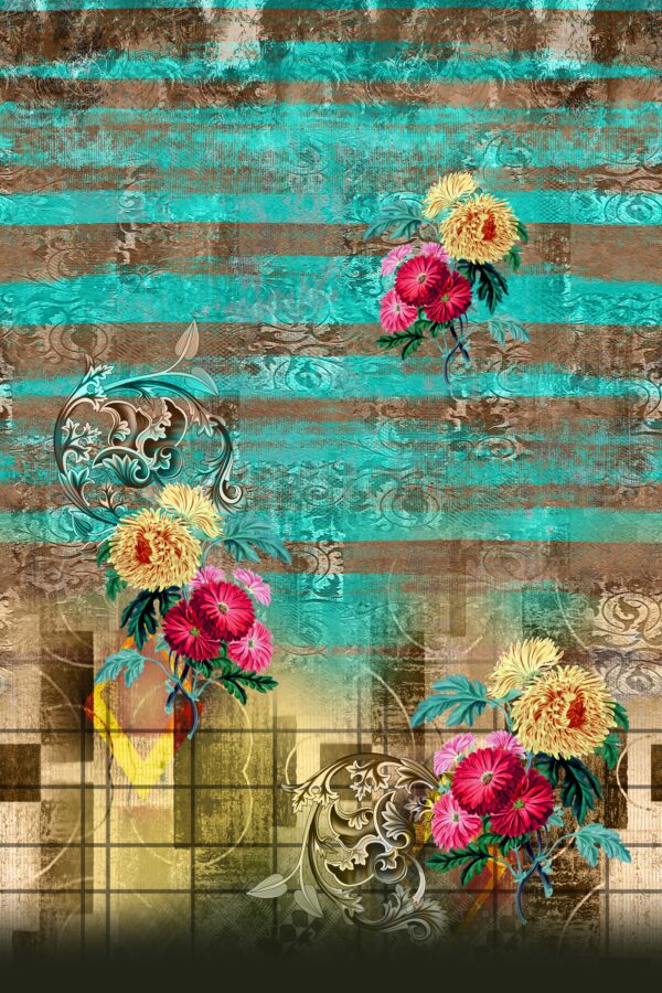 Atmospheric Chrysanthemum & Azure Slat Study- Layer File