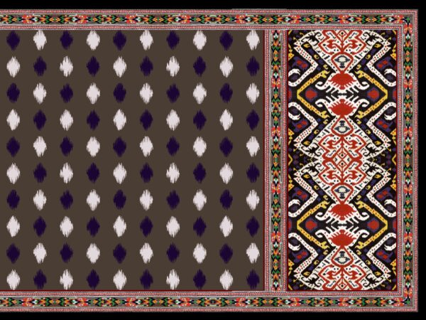 Traditional Ikat-Diamond & Patola Heritage Saree- Layer File