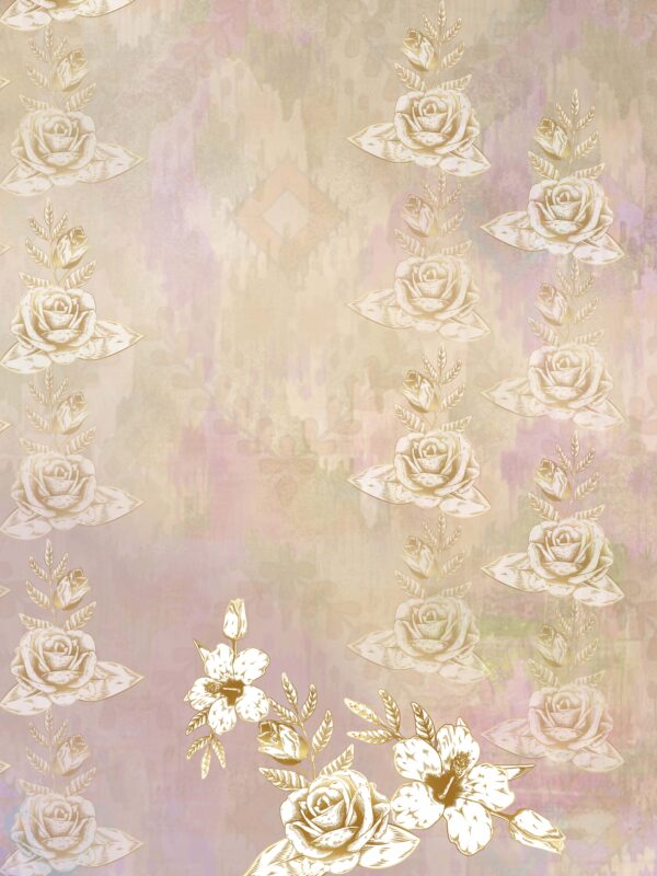 Lavender-Quartz Gilded Foliage