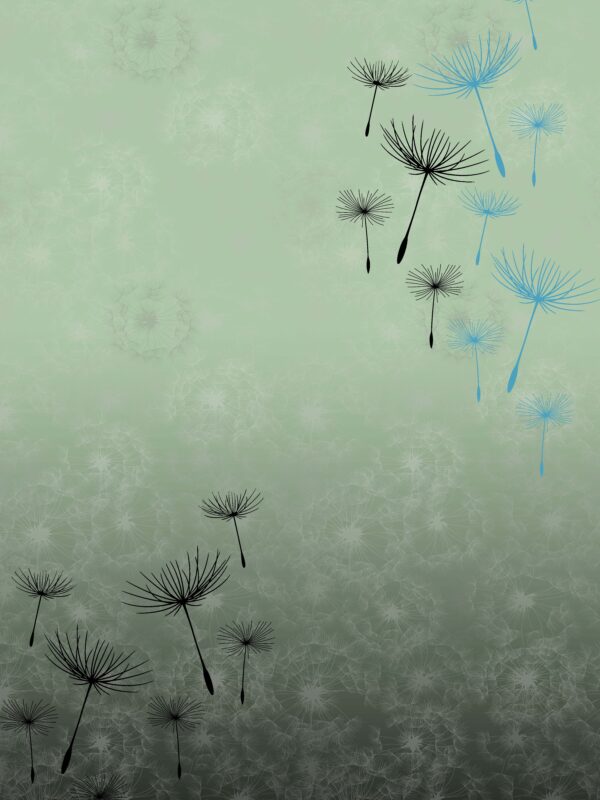 Jade-Obsidian Dandelion