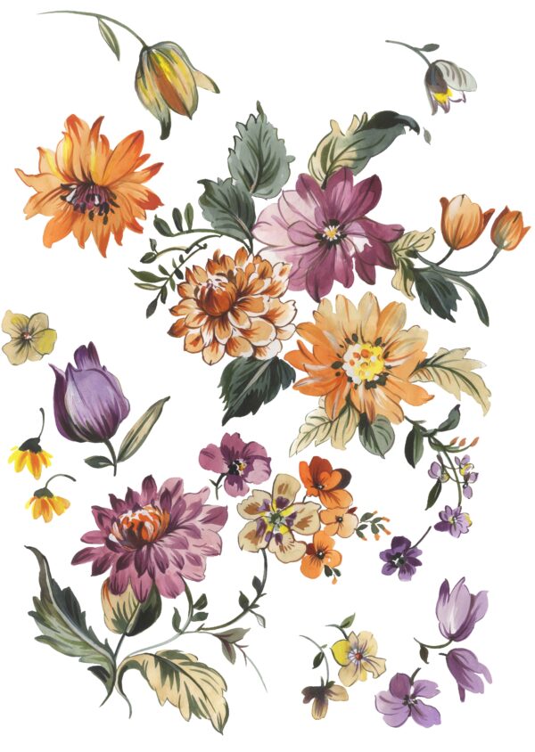 Amethyst-Amber Botanical Assemblage