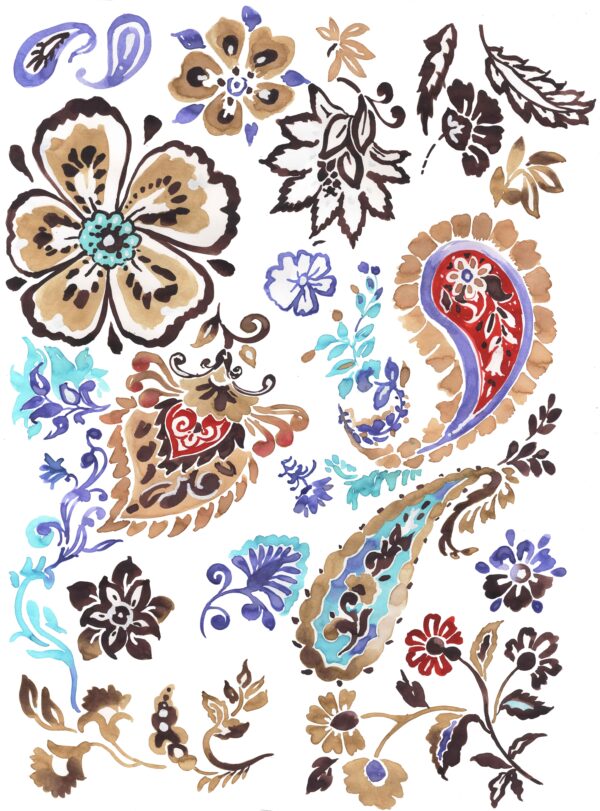 Sienna-Amethyst Paisley & Bloom