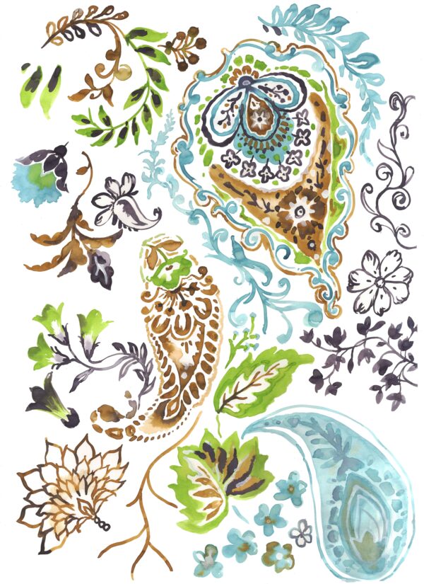 Jade & Sienna Paisley Assemblage