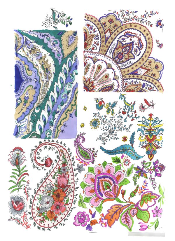 Jade & Amethyst Paisley Fragment